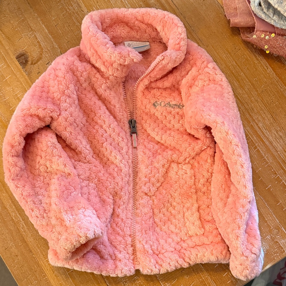 Columbia Soft Pink Kids Puffer Jacket